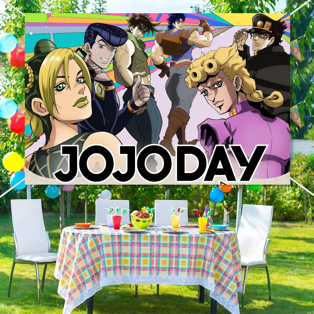 Japanese Anime JoJo S Bizarre  - đánh giá và giá Outdoor Adventure Birthday Party