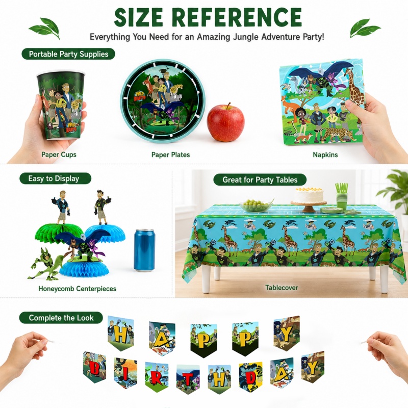 Wild Kratts Birthday Picnic Po - đánh giá và giá Outdoor Adventure Birthday Party