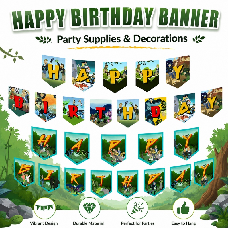 Wild Kratts Birthday Picnic Po - đánh giá và giá Outdoor Adventure Birthday Party